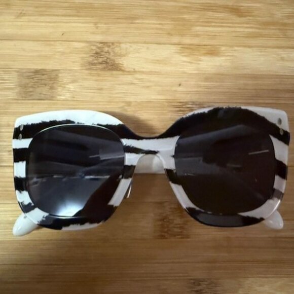 Isabel Marant 52mm Gradient Cat Eye Sunglasses -  IVORY PATTERN/ GREY - NWOT - Picture 3 of 16